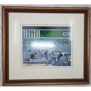 André Bardet Aux Baleares HC 10/140 Hand Signed Seriolithograph Framed